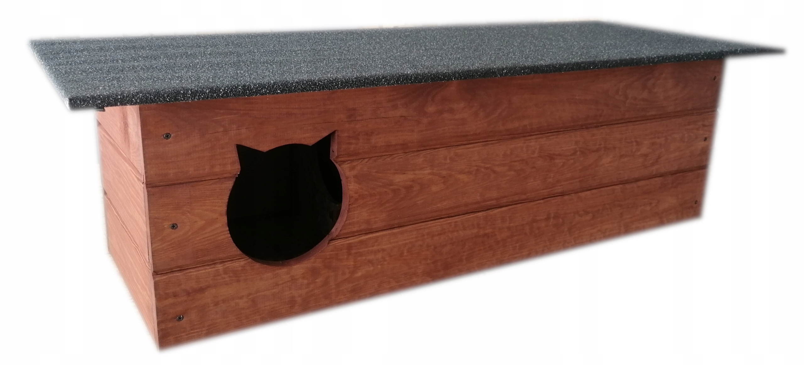 Buda dla kotów z przedsionkiem podwójna , domek dla kotów, buda dla kota