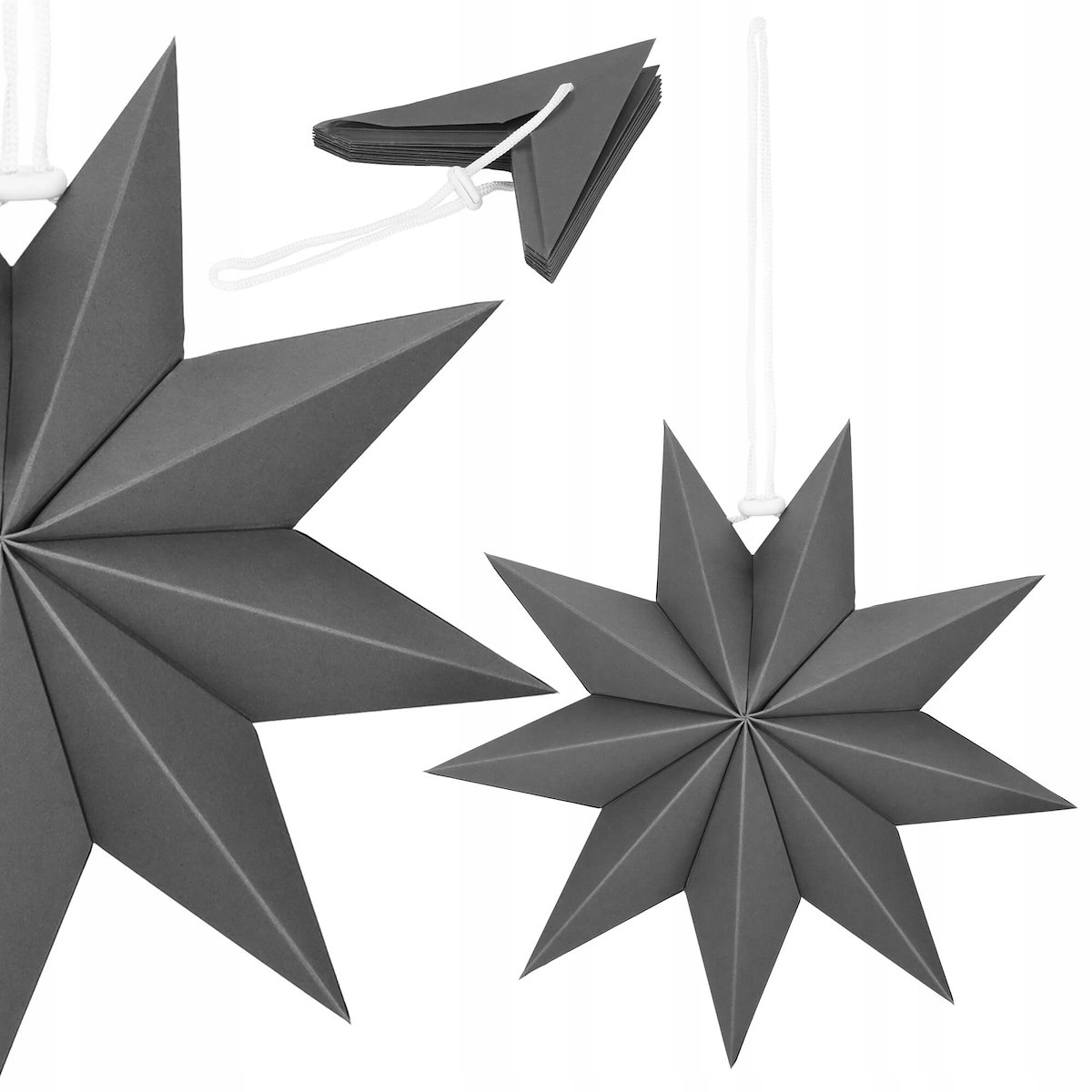 DUŻA WISZĄCA GWIAZDA PAPIEROWA 3D 30cm ŚWIĄTECZNA