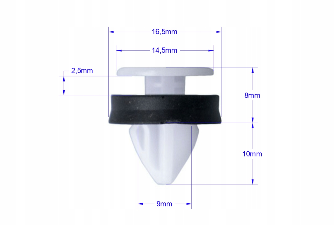 SPINKI KOŁKI LISTWY BOCZNEJ DO FORD TRANSIT V363 2013- TRANSIT CUSTOM 12- Producent części Trustom
