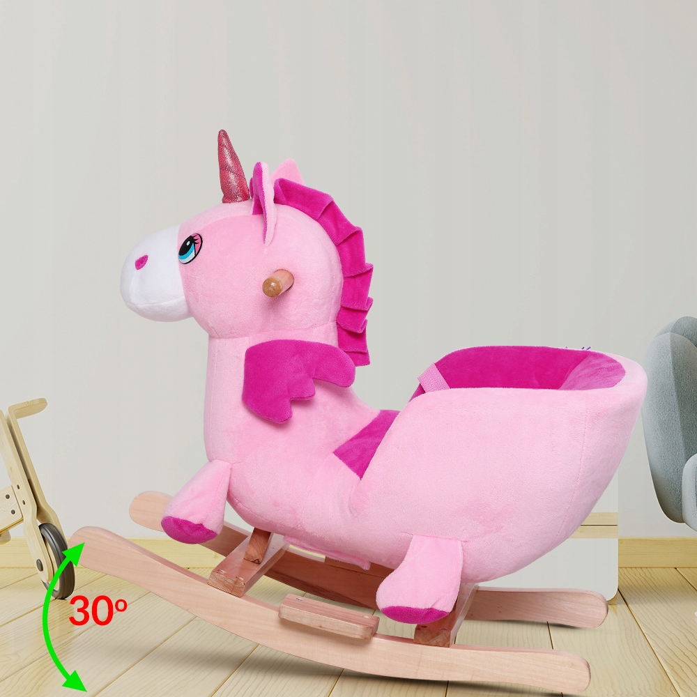 Jednorożec na biegunach zabawki interaktywne bujak Efekt Dźwiękowy Certyfikaty, opinie, atesty CE