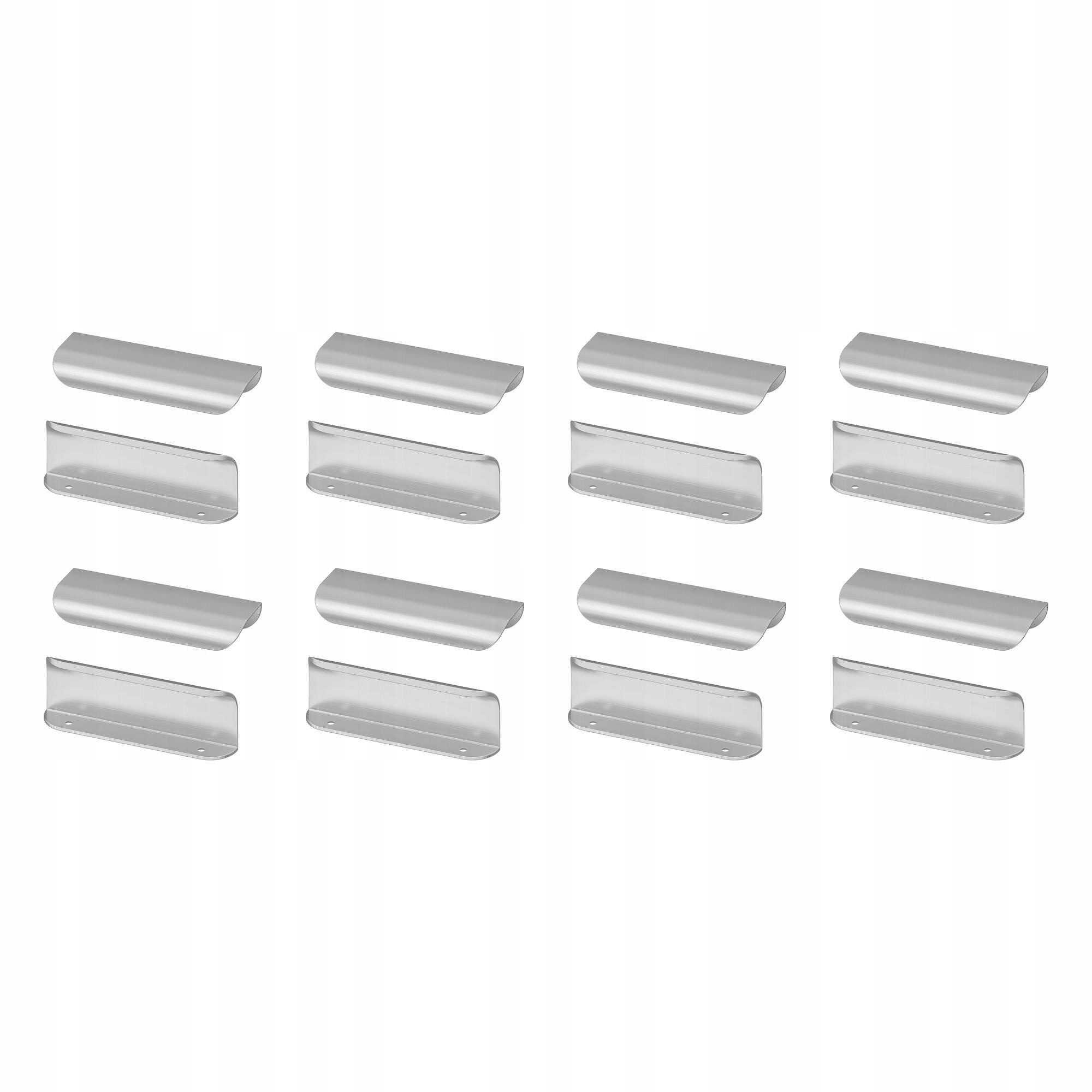 8 ks Držák Billsbro ocelový 120 mm 2 ks minimalistický design