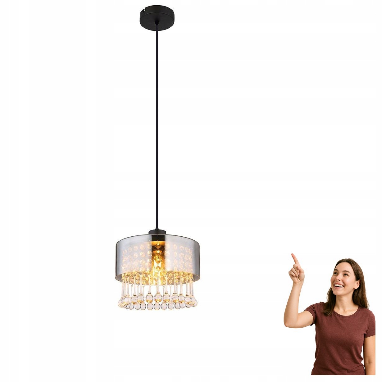 Závesná lampa Hendry 15884H1 Globo