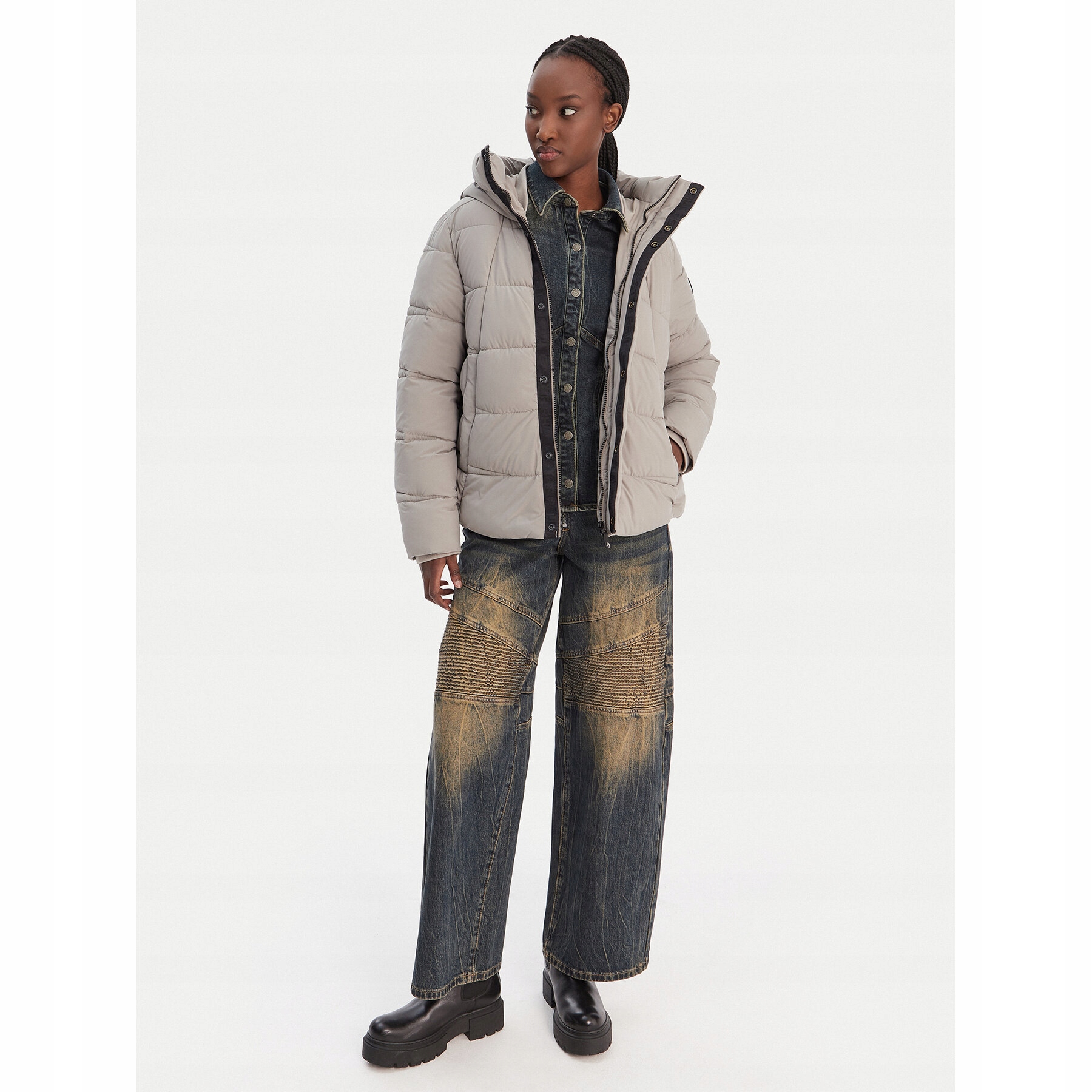 G Star Raw Damskie Kurtka zimowa Beżowy