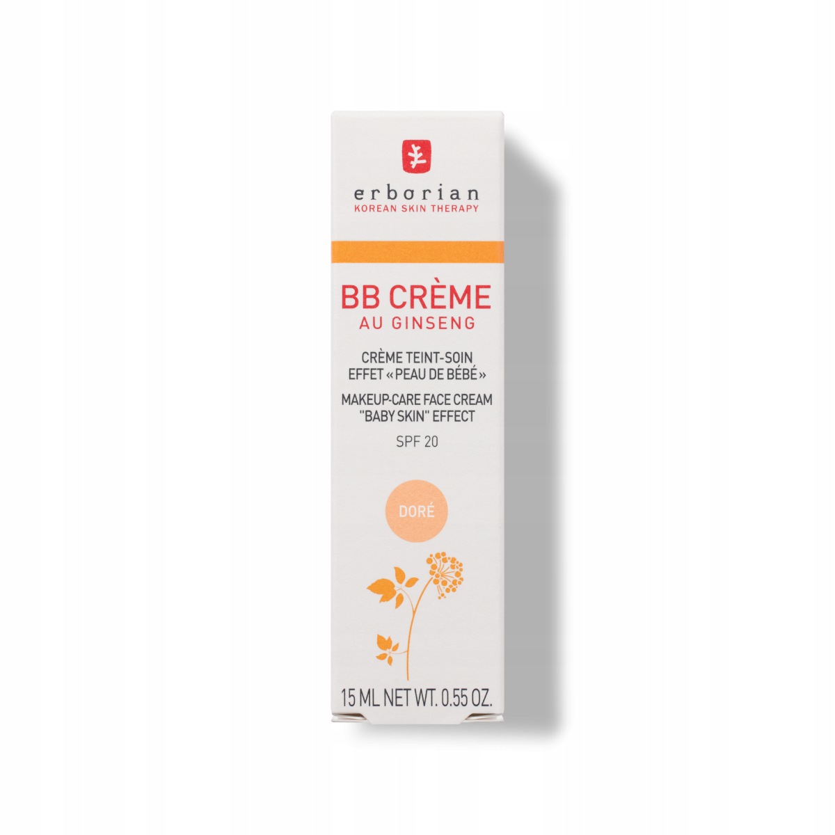 Erborian Bb Nude Spf 20 Krem Bb do twarzy z ekstraktem z żen-szenia 15 ml