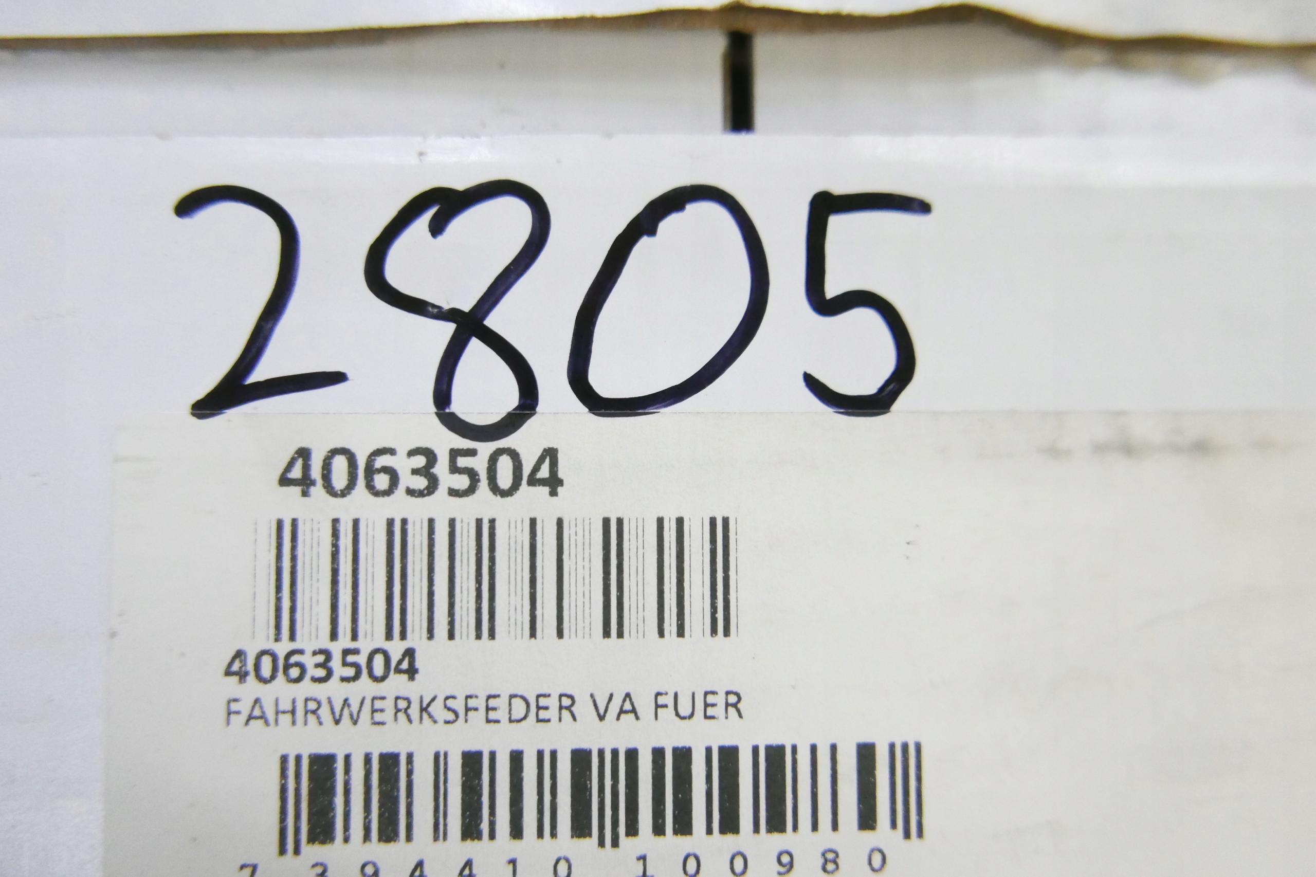 SPREZYNA ZAWIESZENIA Opel VECTRA B J96 4063504 Installation side front