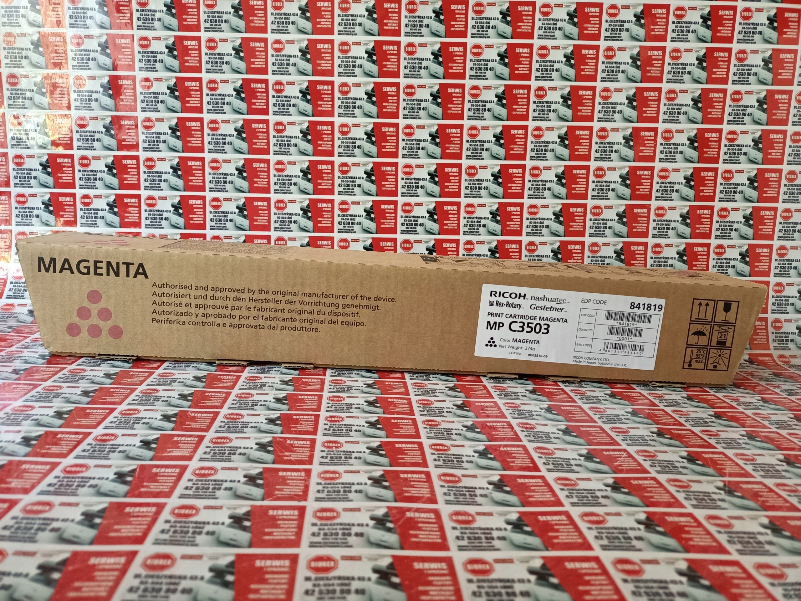 Toner Ricoh 841819 pre Mp C3503 Magenta originál