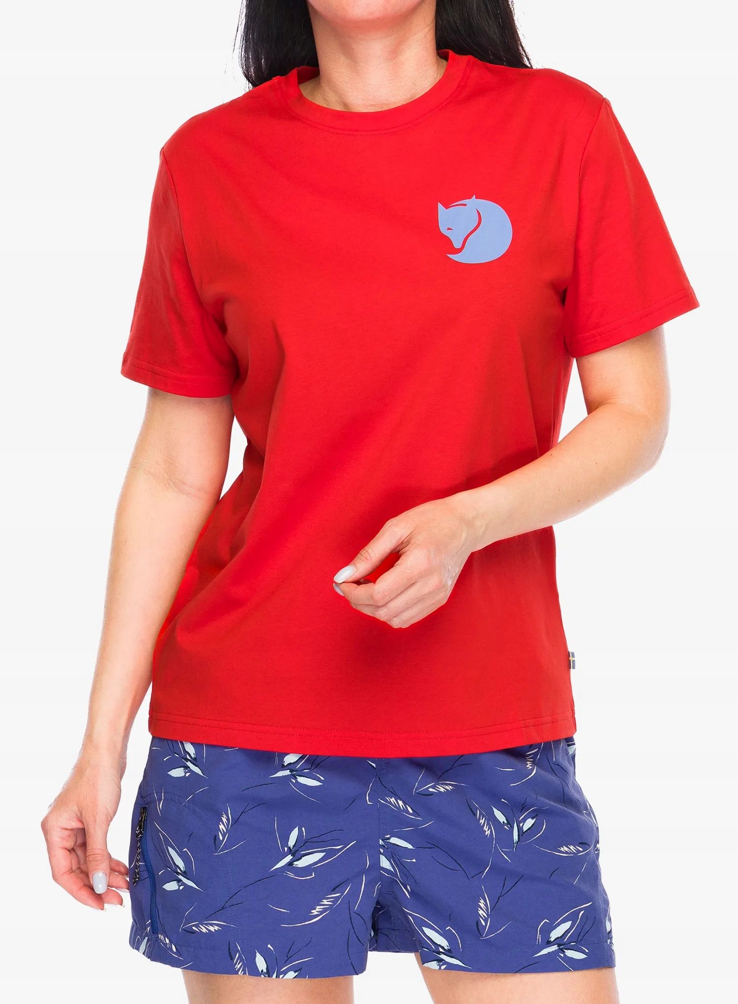 Dámské tričko Fjallraven Fox Boxy Logo Tee flame orange S