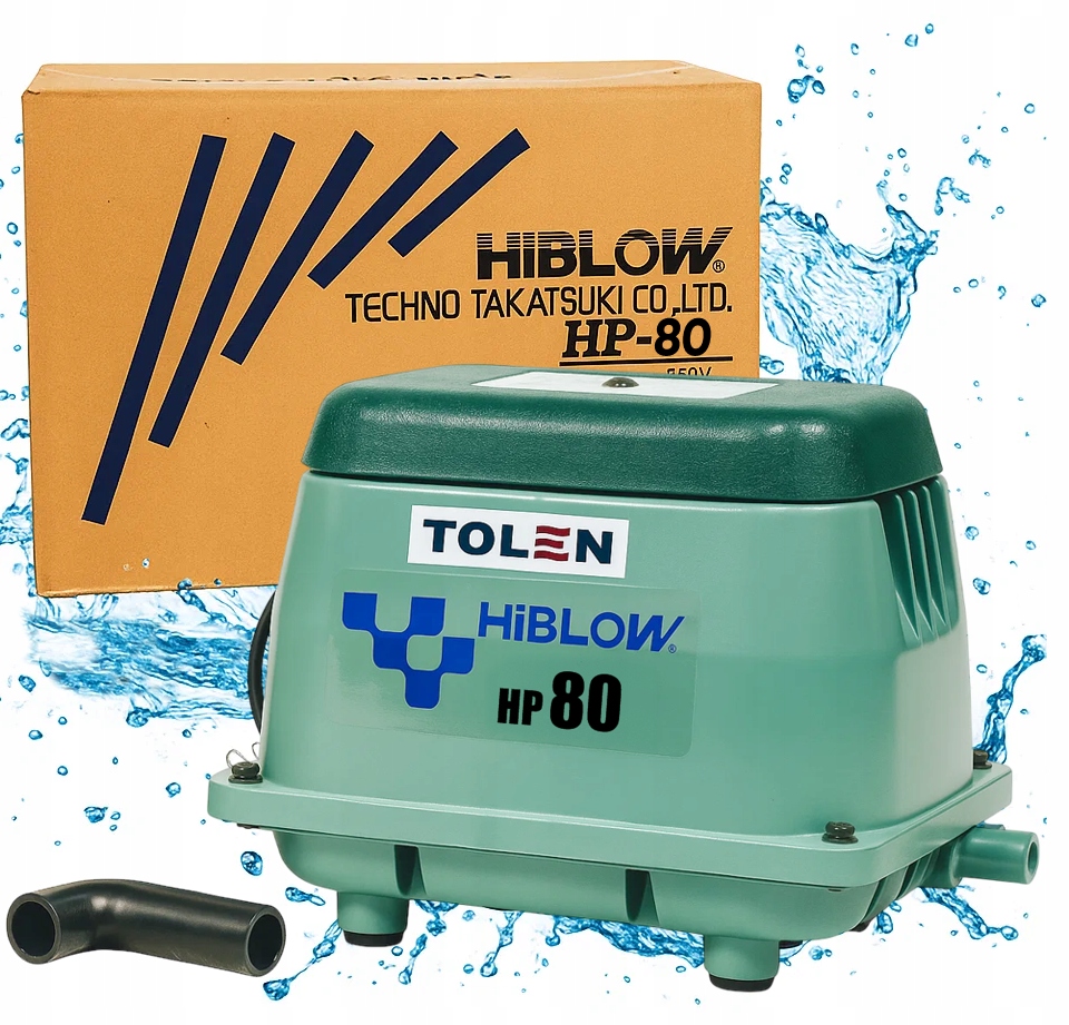 Dmuchawa membranowa Hiblow Hp 80 kompresor pompa powietrza do szamba oczka