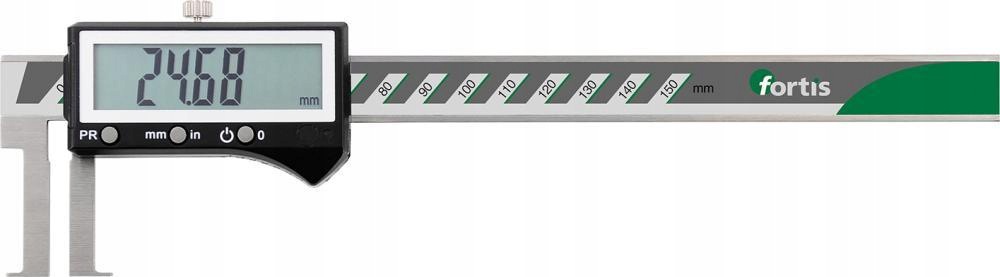Digitální posuvné měřítko 22-150 mm pro měření drážek Fortis (4255123005)
