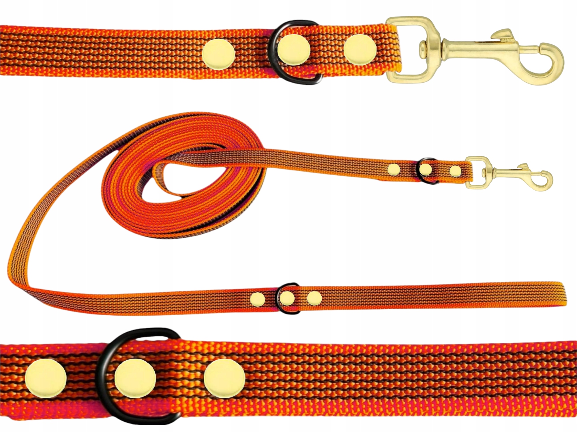 Vodítko Lanko Lonža Městská Pogumovaná Odolná Silná Protiskluzová 7M 20MM