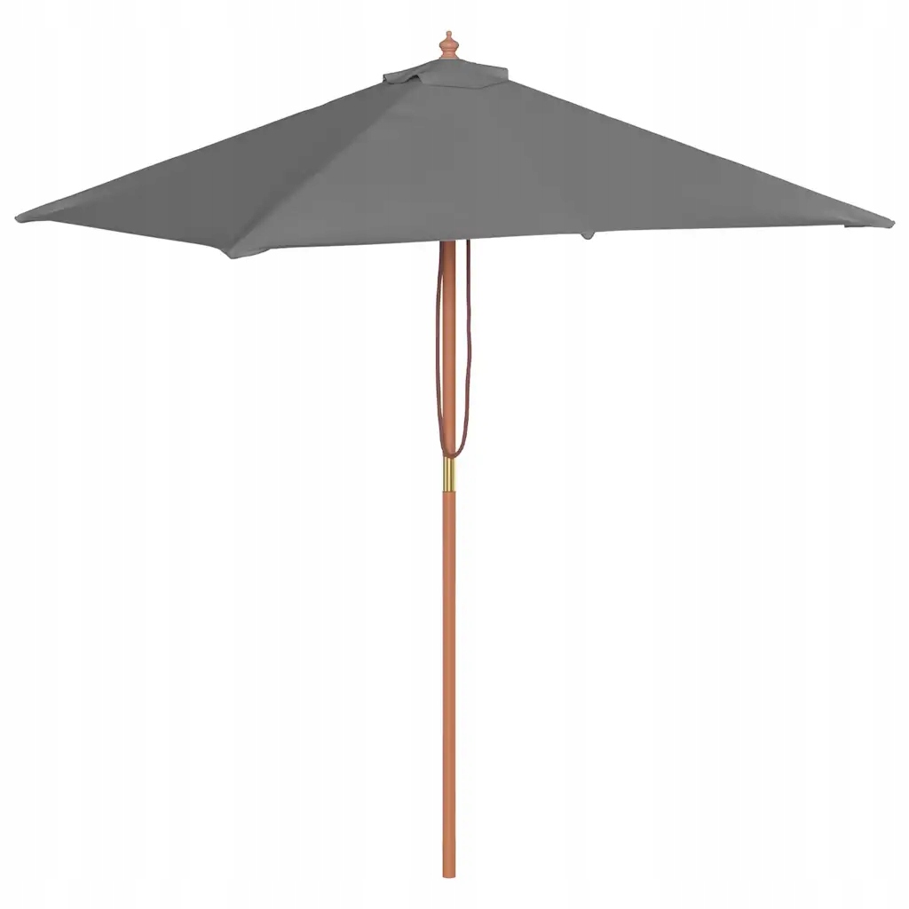 Elegantní zahradní slunečník, antracitový, 150 x 200 x 235 cm, průměr sloupku