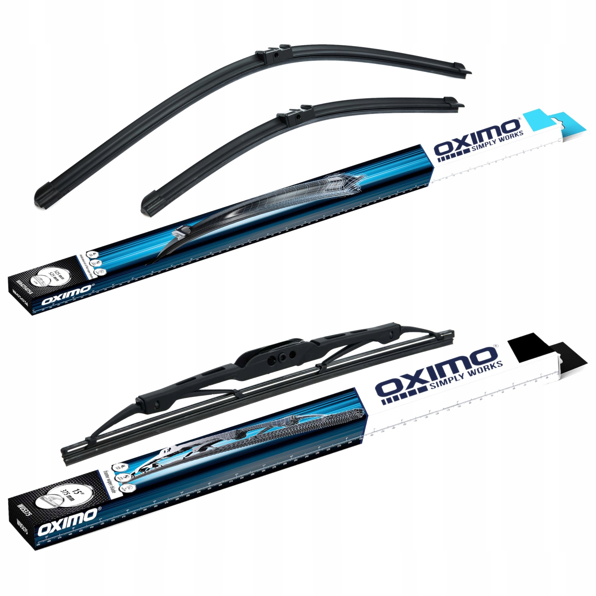 Wycieraczki do szyb Oximo Vw Passat B5 Variant/KOMBI 00/10-05/05 Przód+tył