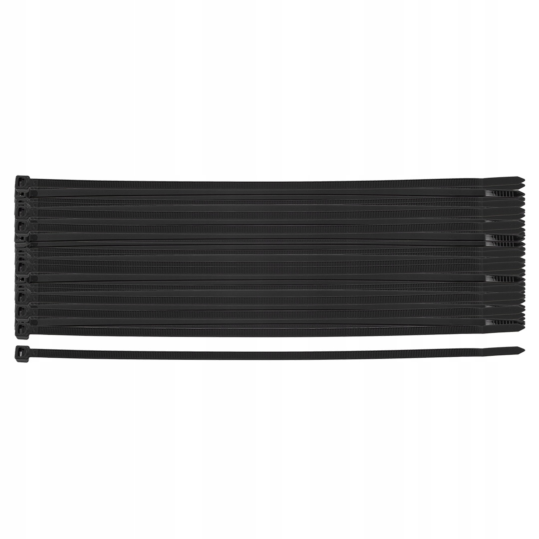 Opaski zaciskowe Extreme 4.8 × 200 mm, czarne, 100 szt. Neo 01-633