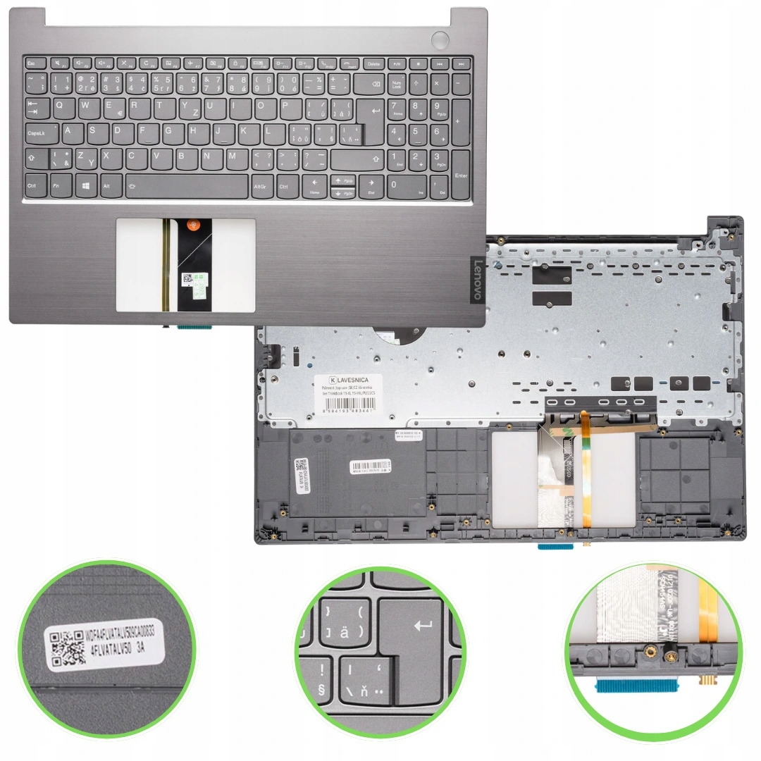 Palmrest (top case )sk/cz klávesnica lenovo ThinkBook 15-IIL 15-IML