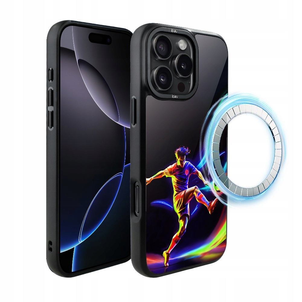 Pouzdro pro iPhone 16 Pro Ibizu DropGuard Matt s MagSafe v rytmu míče
