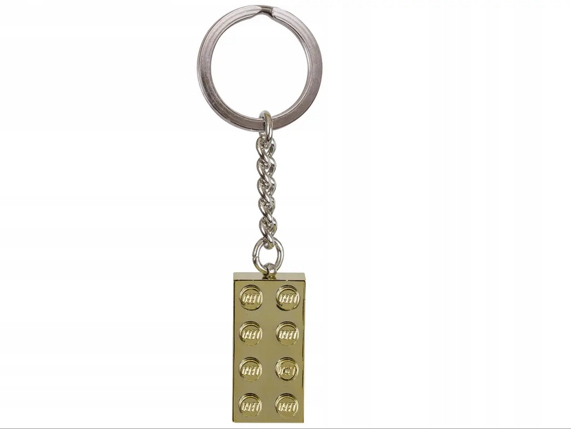 Lego 850808 Brelok do kluczy ze złotym klockiem Lego 2x4