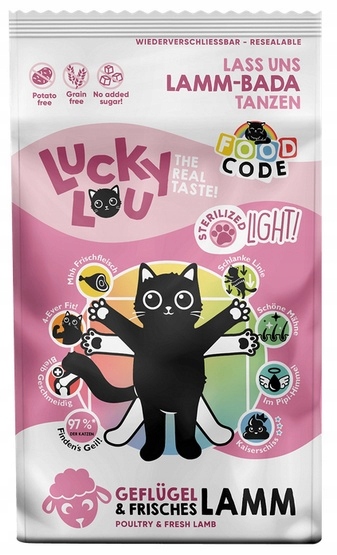 Levně Lucky Lou Food Code Lifestage Light Geflugel & Lamm 1,7 kg