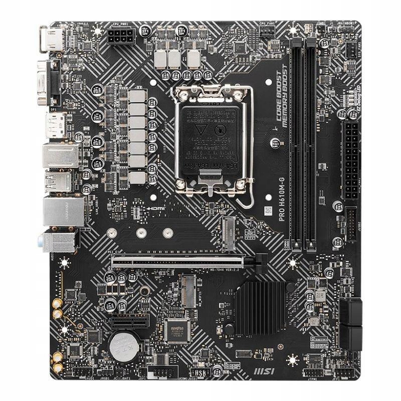 Doska Msi Pro H610M-G /H610/DDR5/SATA3/M.2/ USB3.0/PCIe4.0/s.1700/mATX