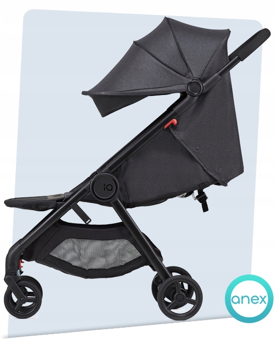 WÓZEK 2W1 ANEX IQ DARK I ORYGINALNE AKCESORIA Typ siedziska Rozkładane