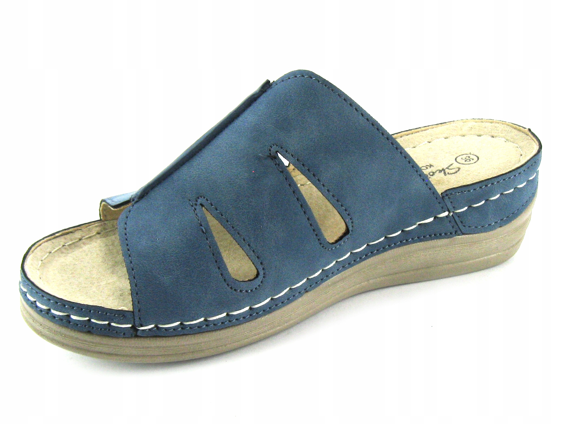 KLAPKI SANDAŁY ŁADNE DAMSKIE WYGODNE 644 GRANAT 36 Rozmiar 36