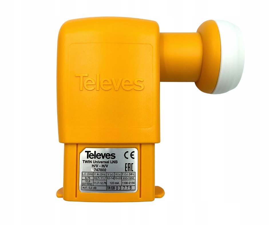 KONWERTER TELEVES TWIN 74802 KONWENTER HQ WTYKI F Marka Televes