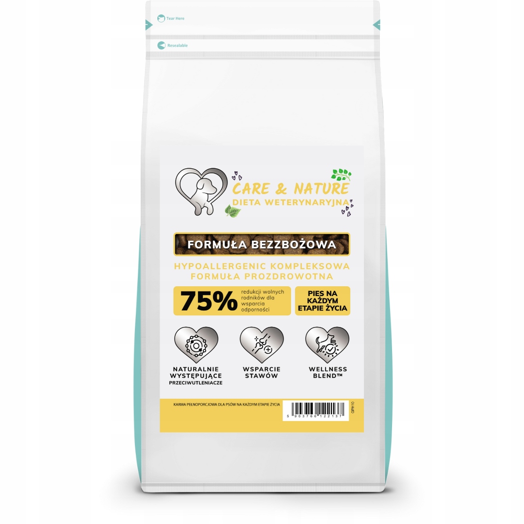 Care and Nature Veterinární dieta Hypoallergenic Formule pro zdraví 10