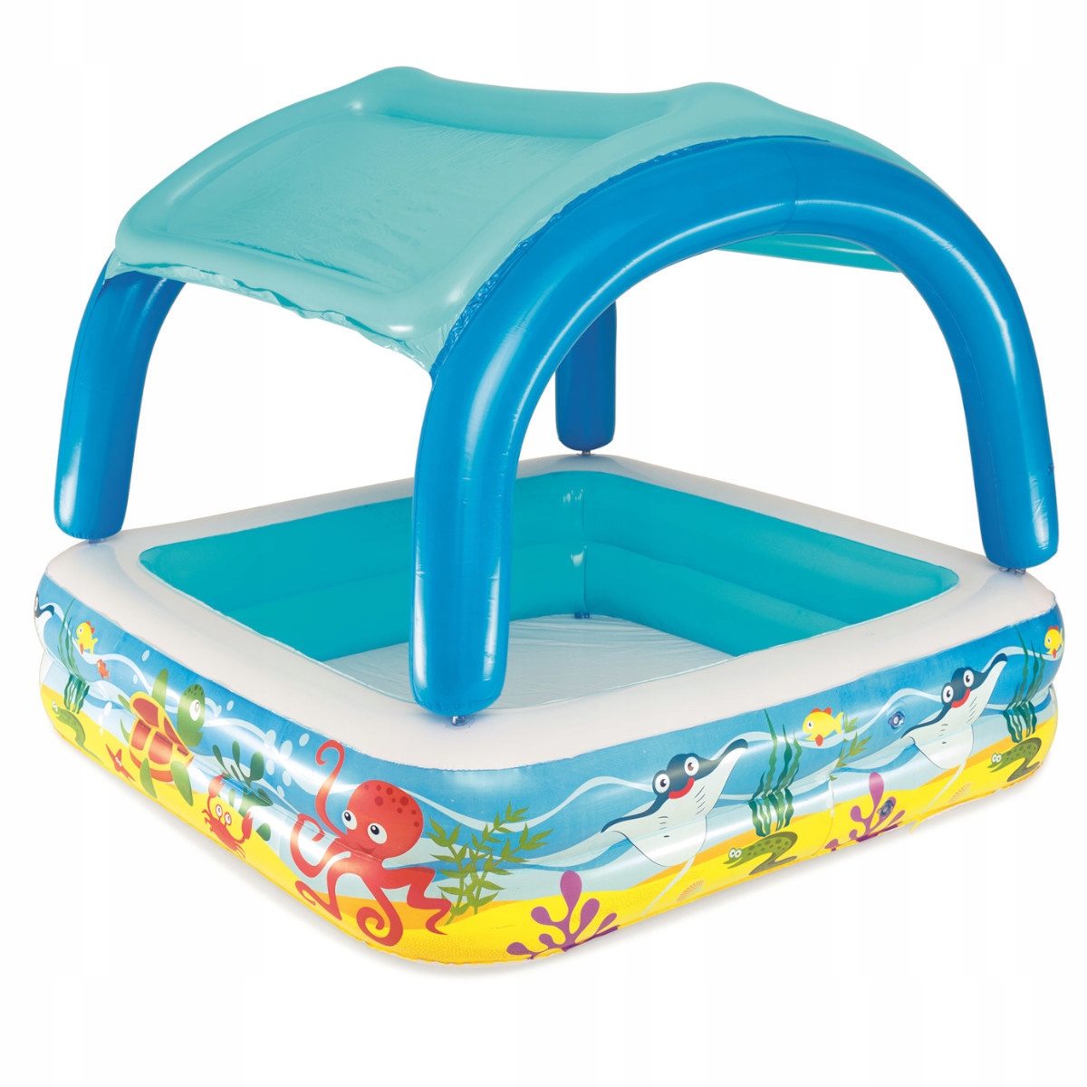 Nafukovací Zahradní Bazének Pro Děti S Odnímatelnou Stříškou, Ideální Na Léto