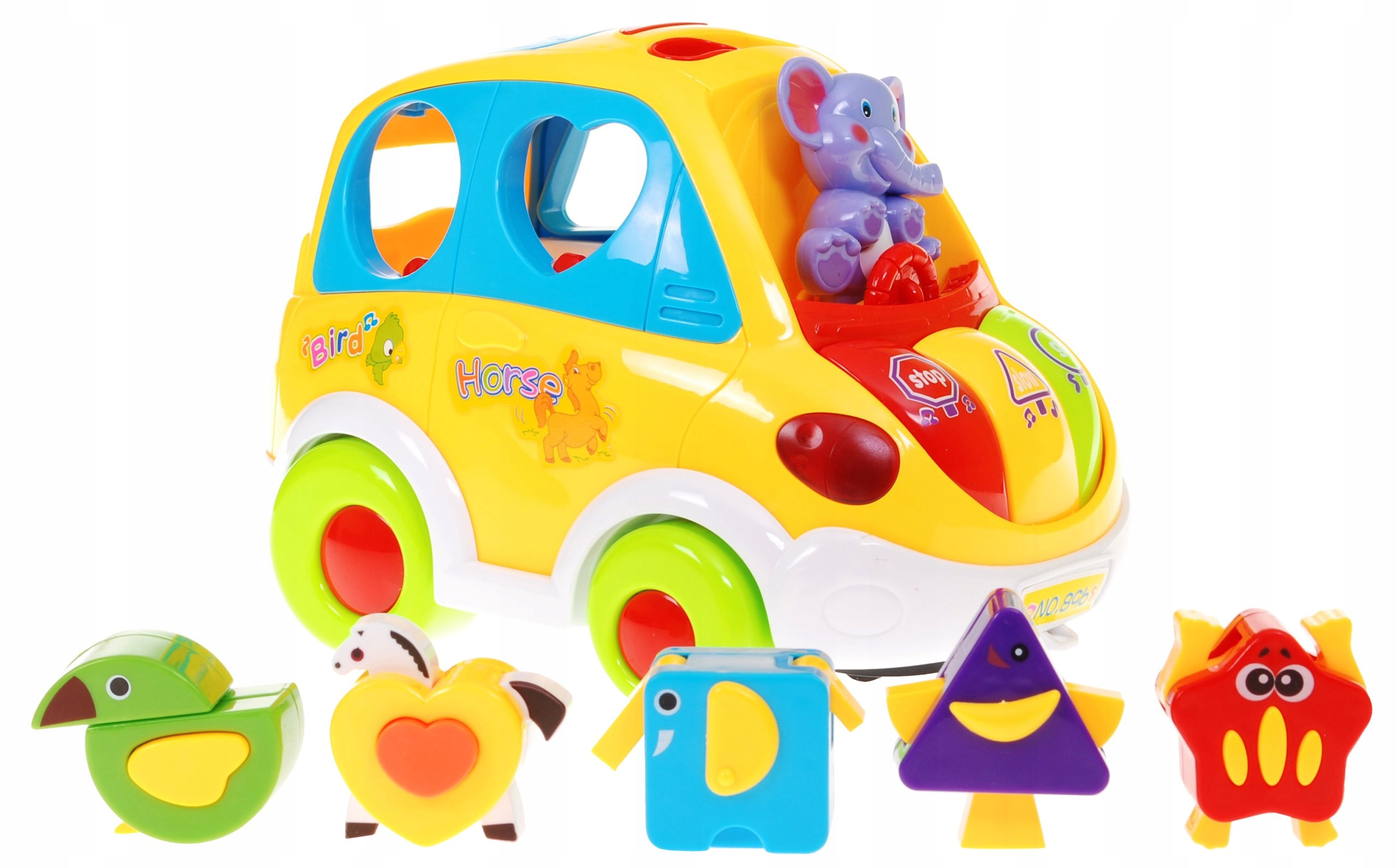 

Sorter Kształtów interaktywne auto z klockami