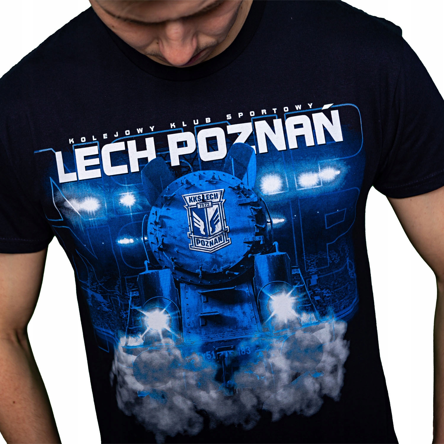 KOSZULKA LECH POZNAŃ LOKOMOTYWA GRANATOWA XL