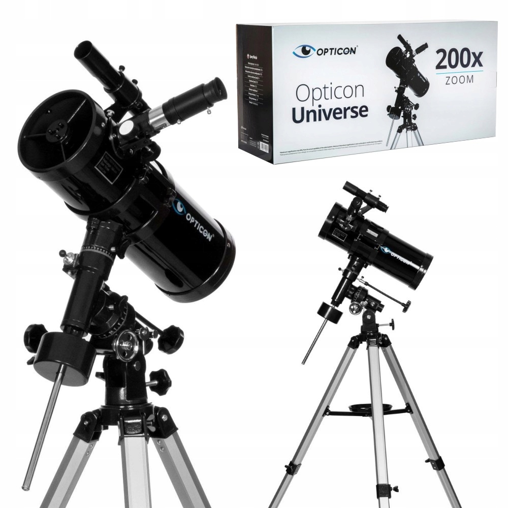 Teleskop Opticon Universe 114F1000 – pozorování Měsíce, planet a hvězd