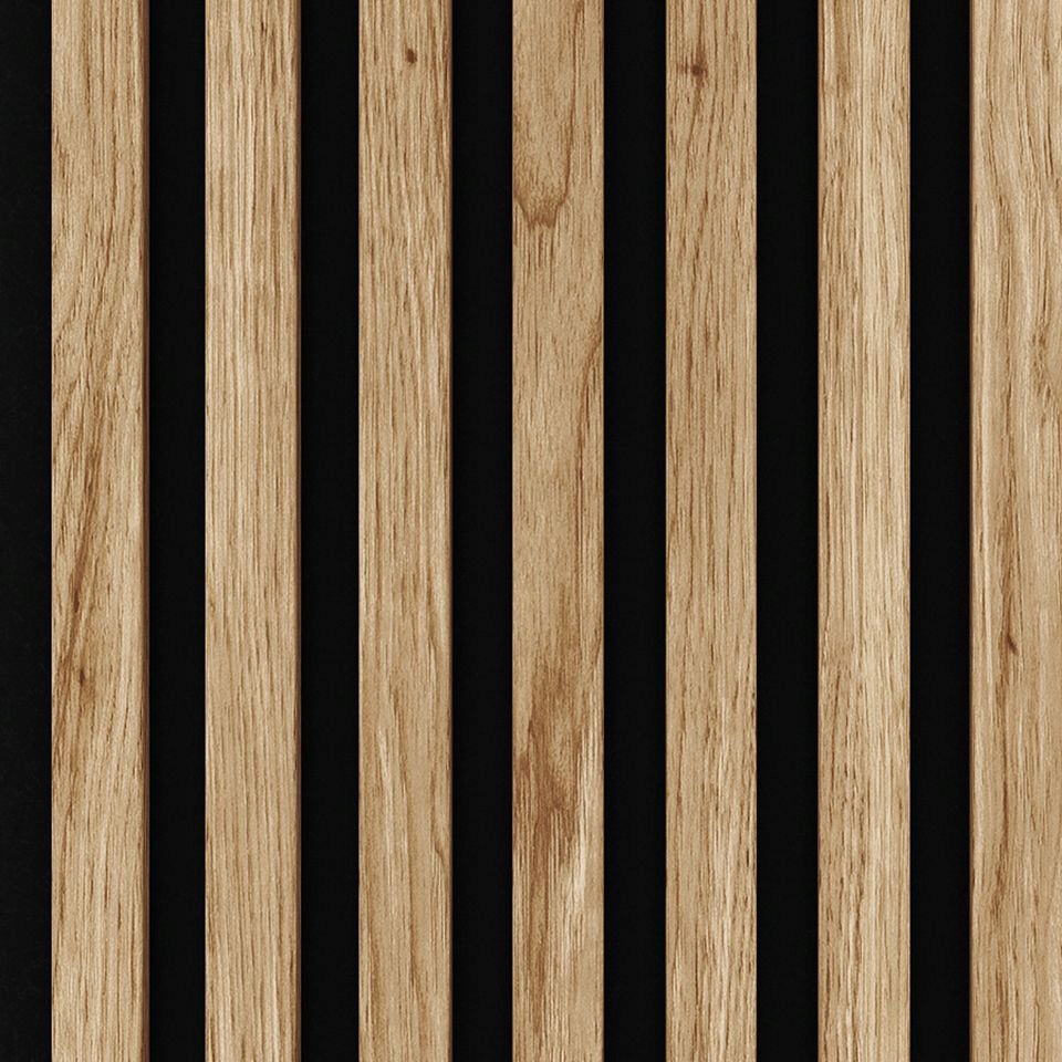 ELEGANCKI PANEL ŚCIENNY 3D LAMELA MDF NA FILCU 260X13,2CM DĄB NATURALNY