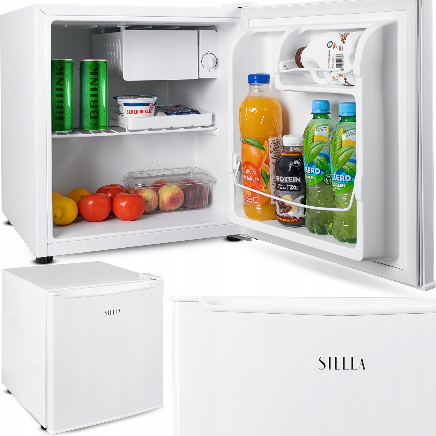 Lodówka Mała Jednodrzwiowa Chłodziarka Hotelowa Mini Bar 45L STMB-45C