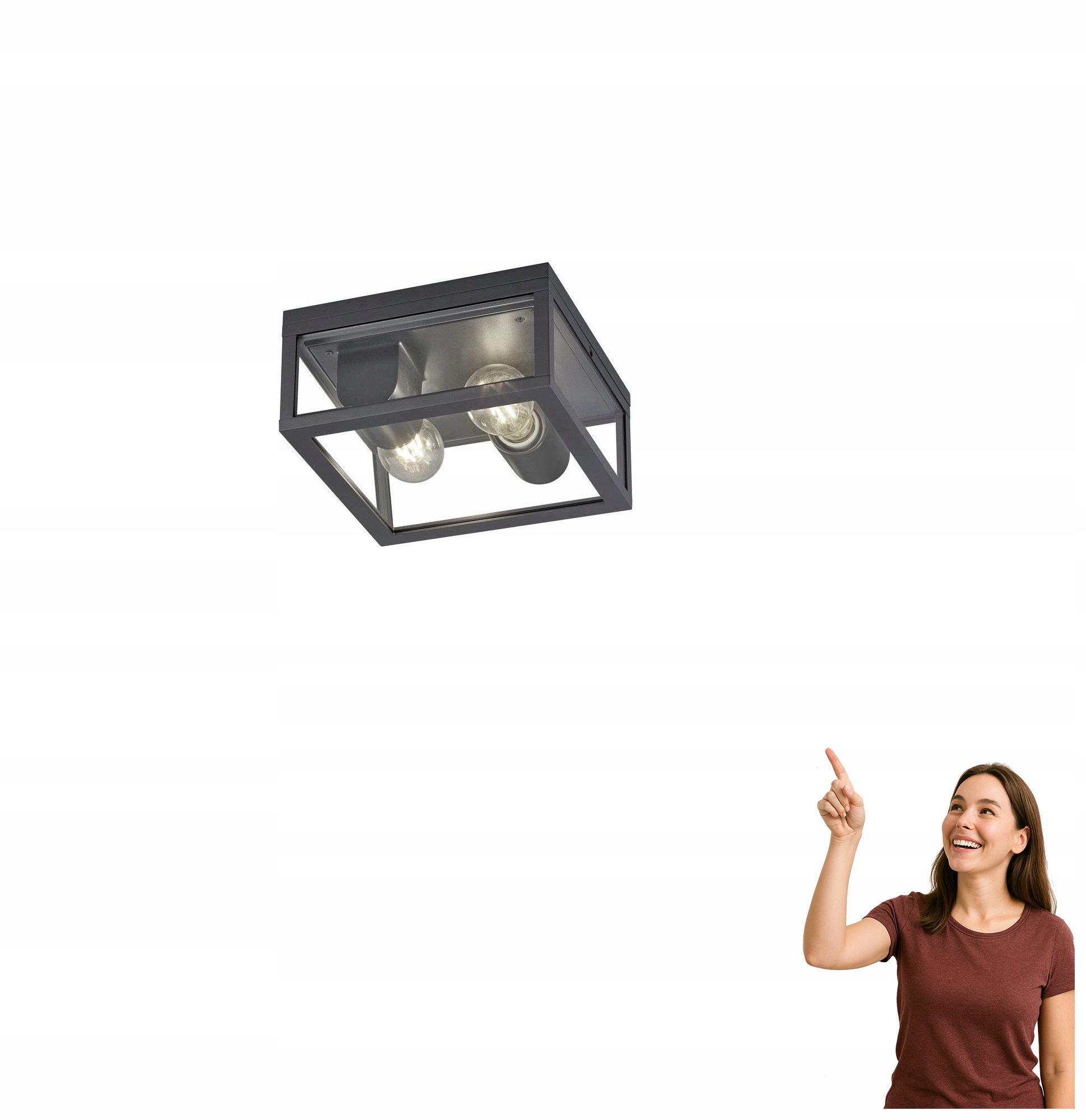 Vonkajšia stropná lampa Koriel Trio DL242601860