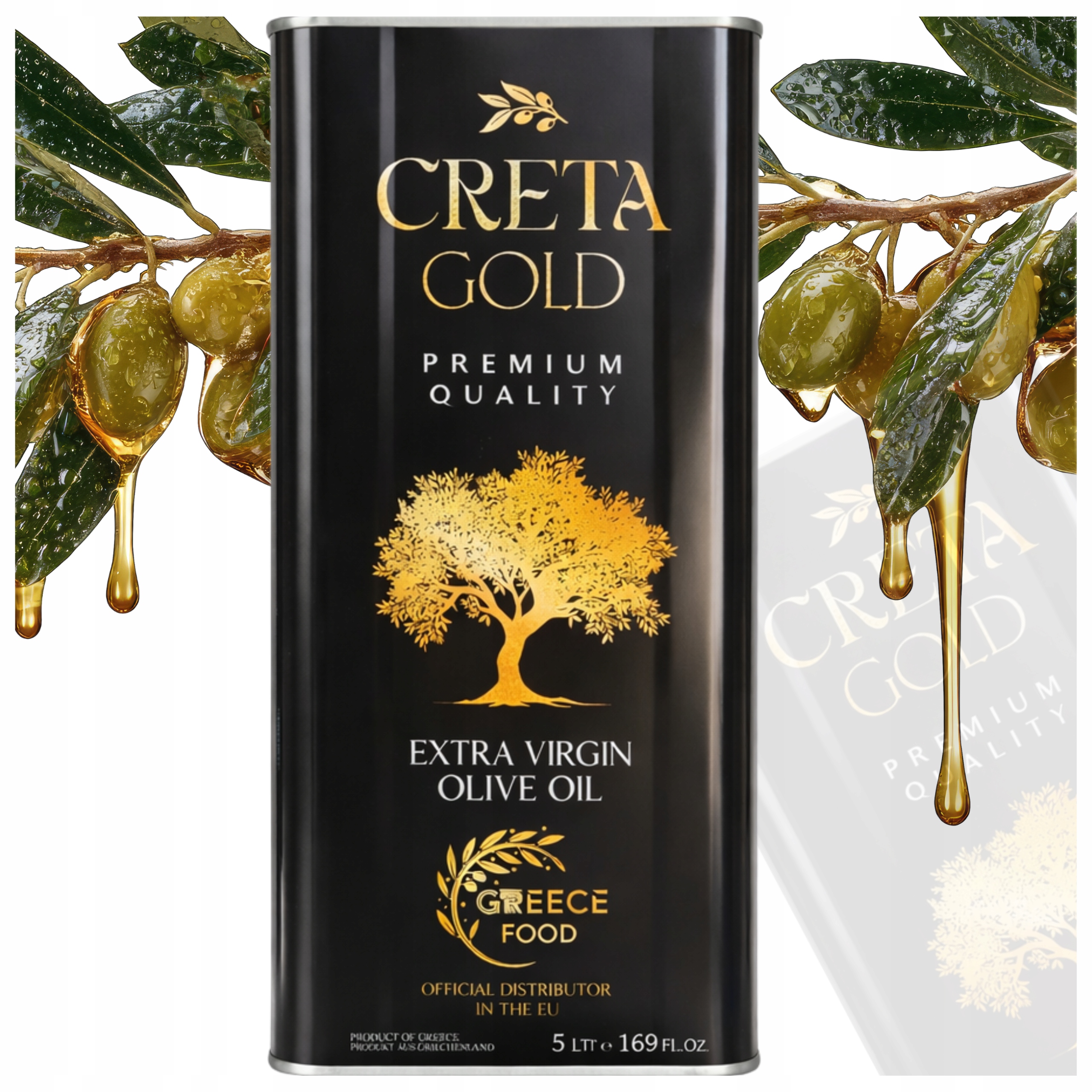 Oliwa Z Oliwek Extra Virgin Grecka 5L Creta Gold Premium Quality Zbiór 2025