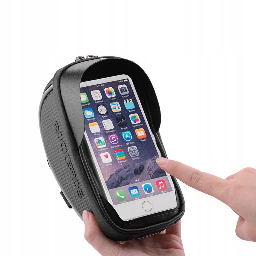 Torba Sakwa Na Rower na mostek ROCKBROS 010-4BK Uchwyt na telefon Rodzaj przednia