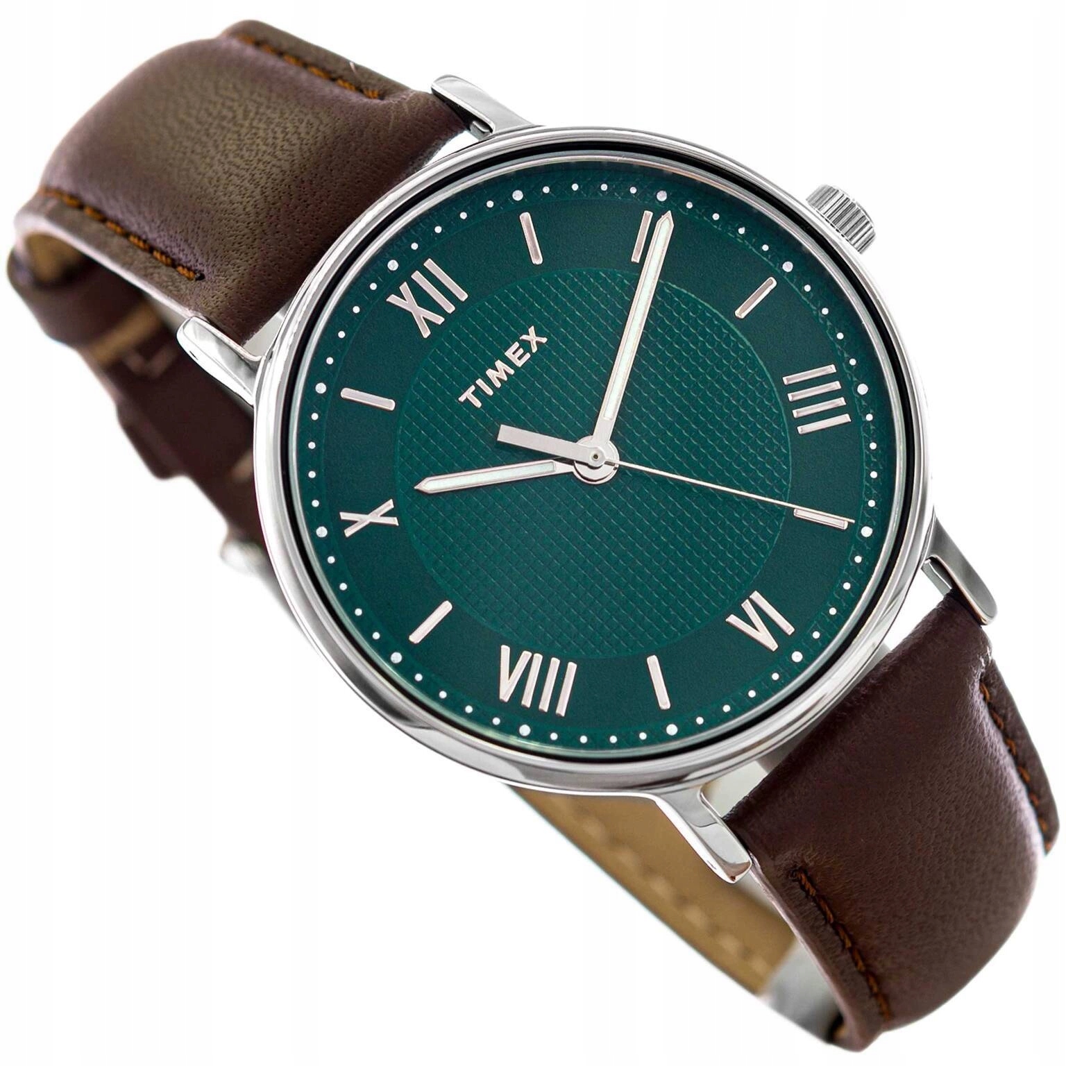 Męski Zegarek Timex TW2V91500 Southview Brązowy Na Pasku Neobrite
