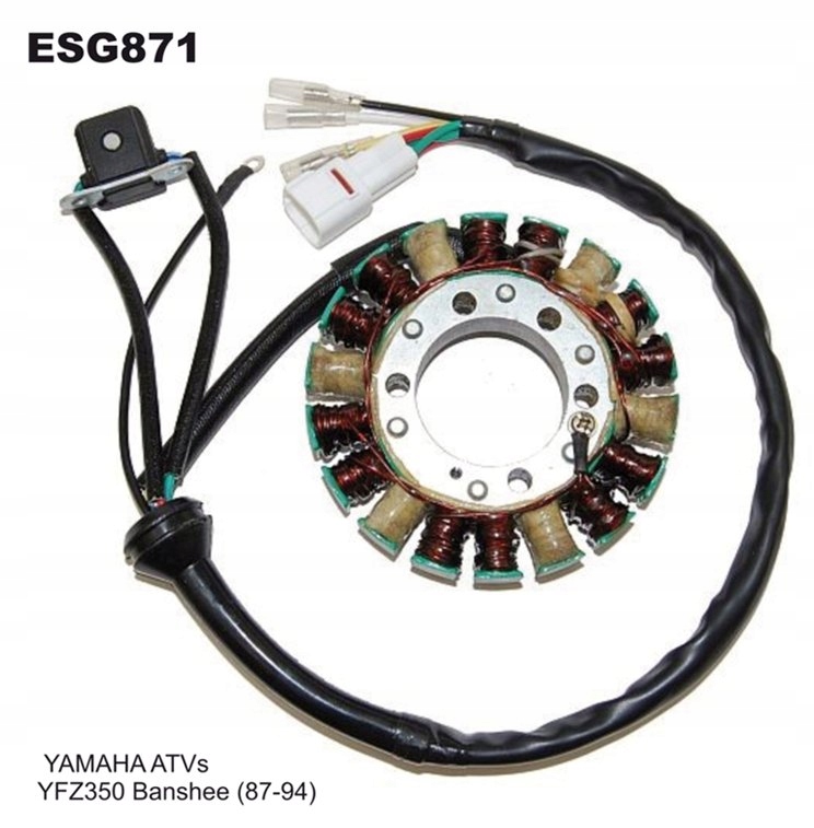 Vinutie Alternátora (stator) Yamaha Yfz 350 Banshee 87-94 So Snímačom Impulzov