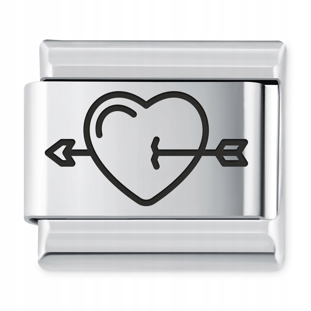 

Italian Charms Symbole Miłosne Serce Grawer
