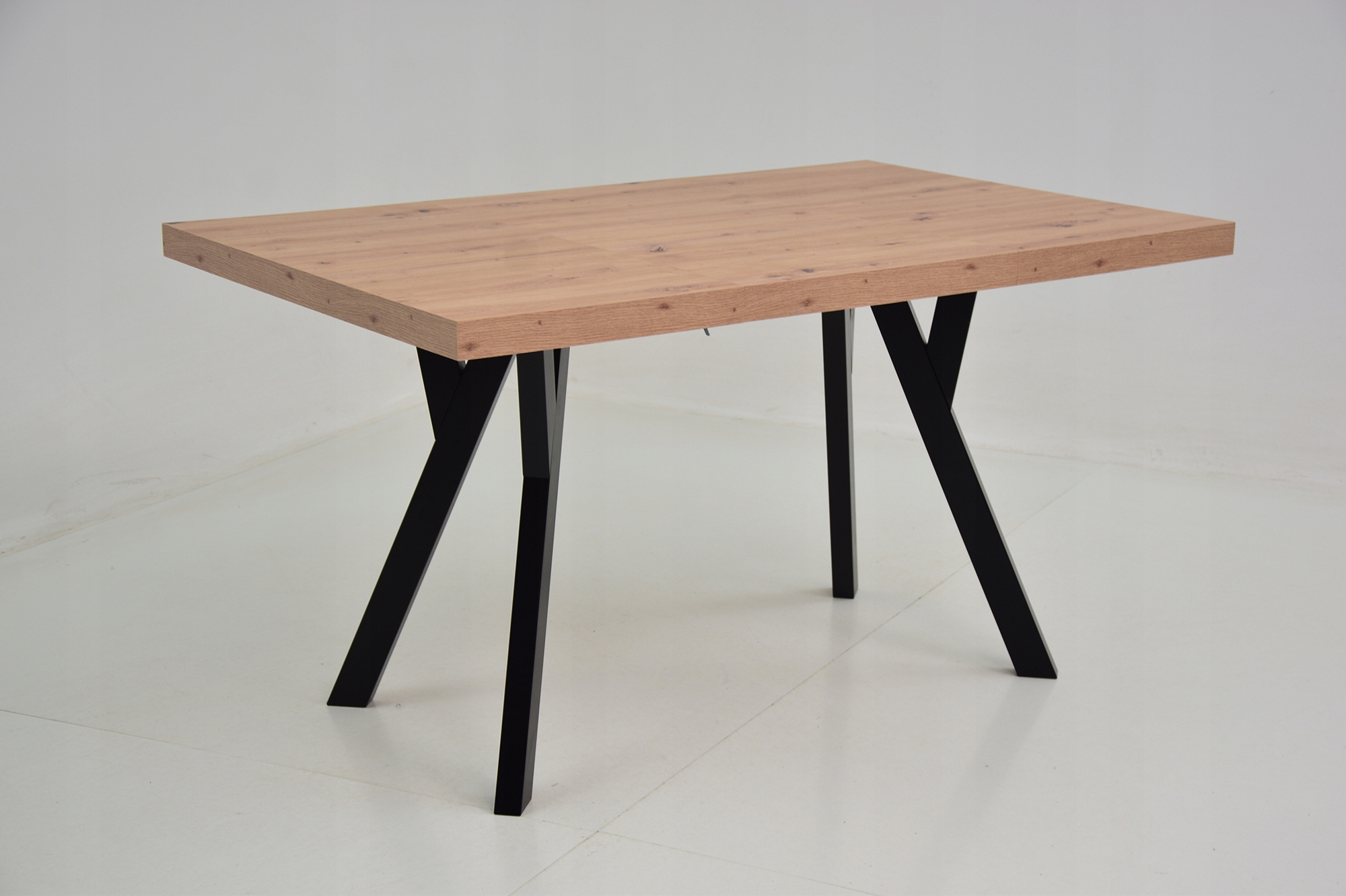 Stół rozkładany 90x90x190 DĄB ARTISAN + 10 krzeseł Długość stołu 90 cm