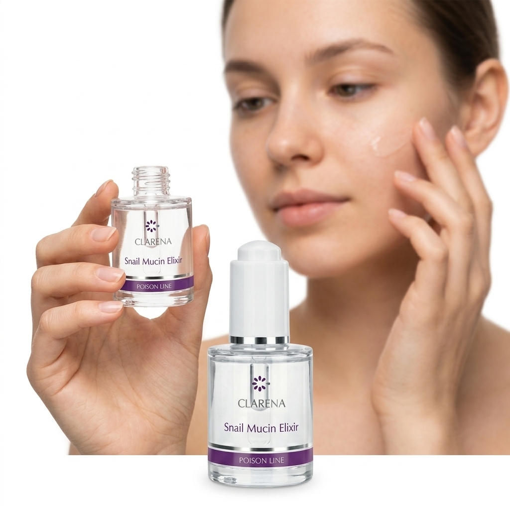 Clarena Snail Mucin Elixir Serum Šnečí sliz Regenerace Vrásky Jizvy