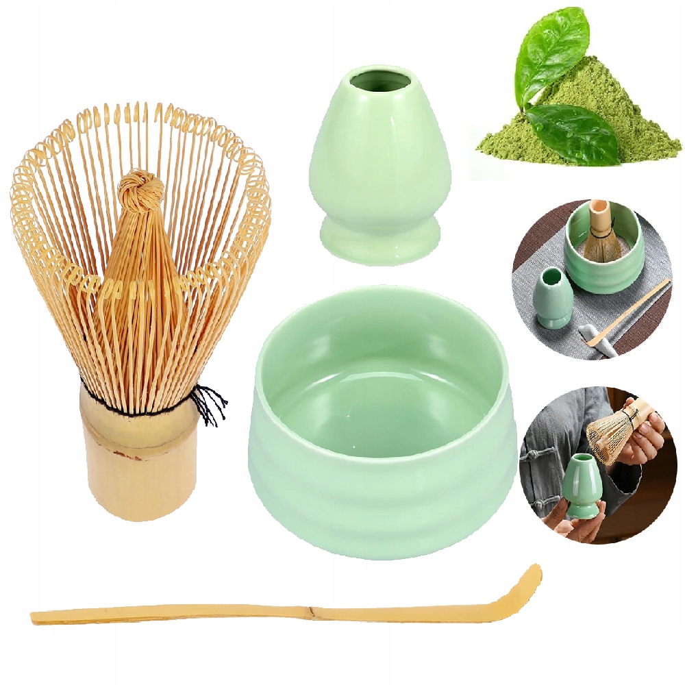 Levně Keramická sada Matcha, sada metliček pro Matcha – 4-dílná sada