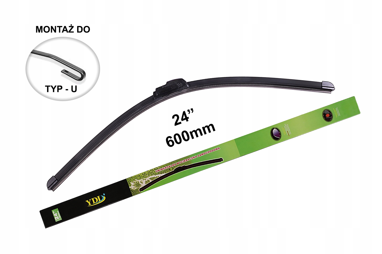 

Wycieraczka Samochodowa 600 mm 60 cm Płaska Typ-u