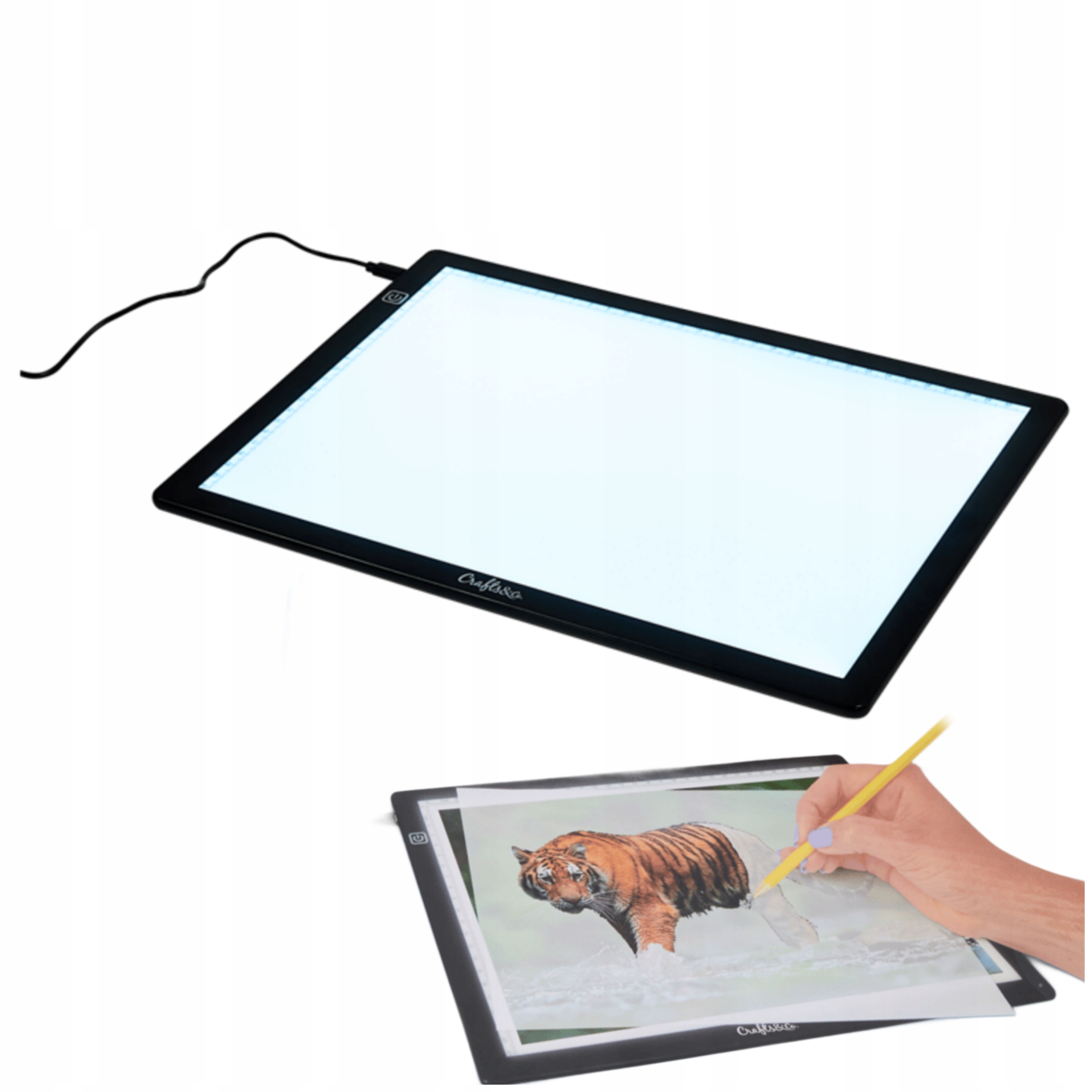 Tablet Grafická Tabulka Psaní Kreslení Kaligrafie A4 Crafts & Co Led Usb