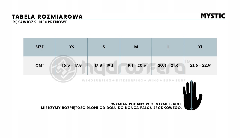 Rękawiczki Mystic 2024 Supreme 4mm Bk - XS Grubość materiału 4 mm