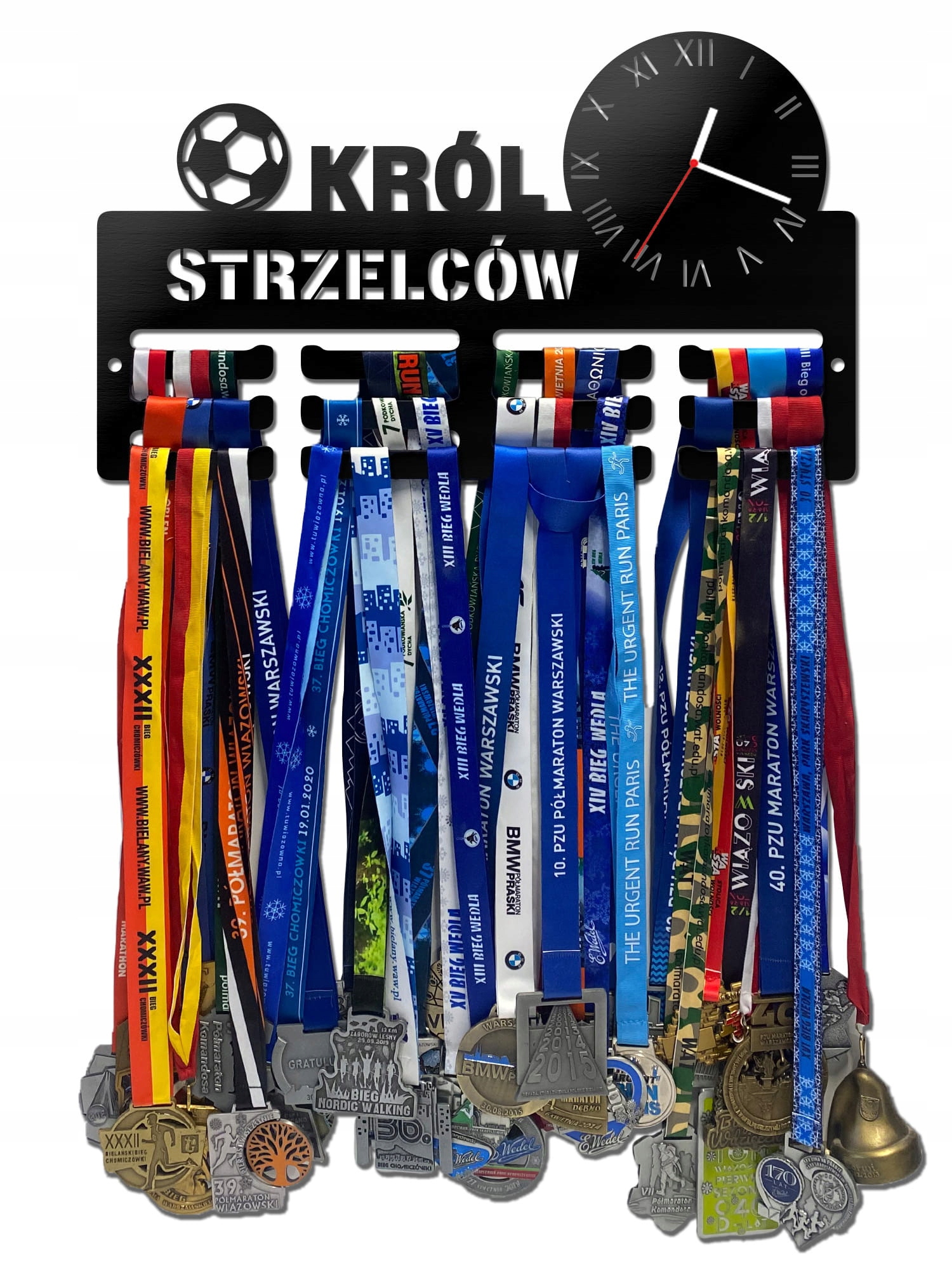 Wieszak na medale z zegarem Król Strzelców 447.1
