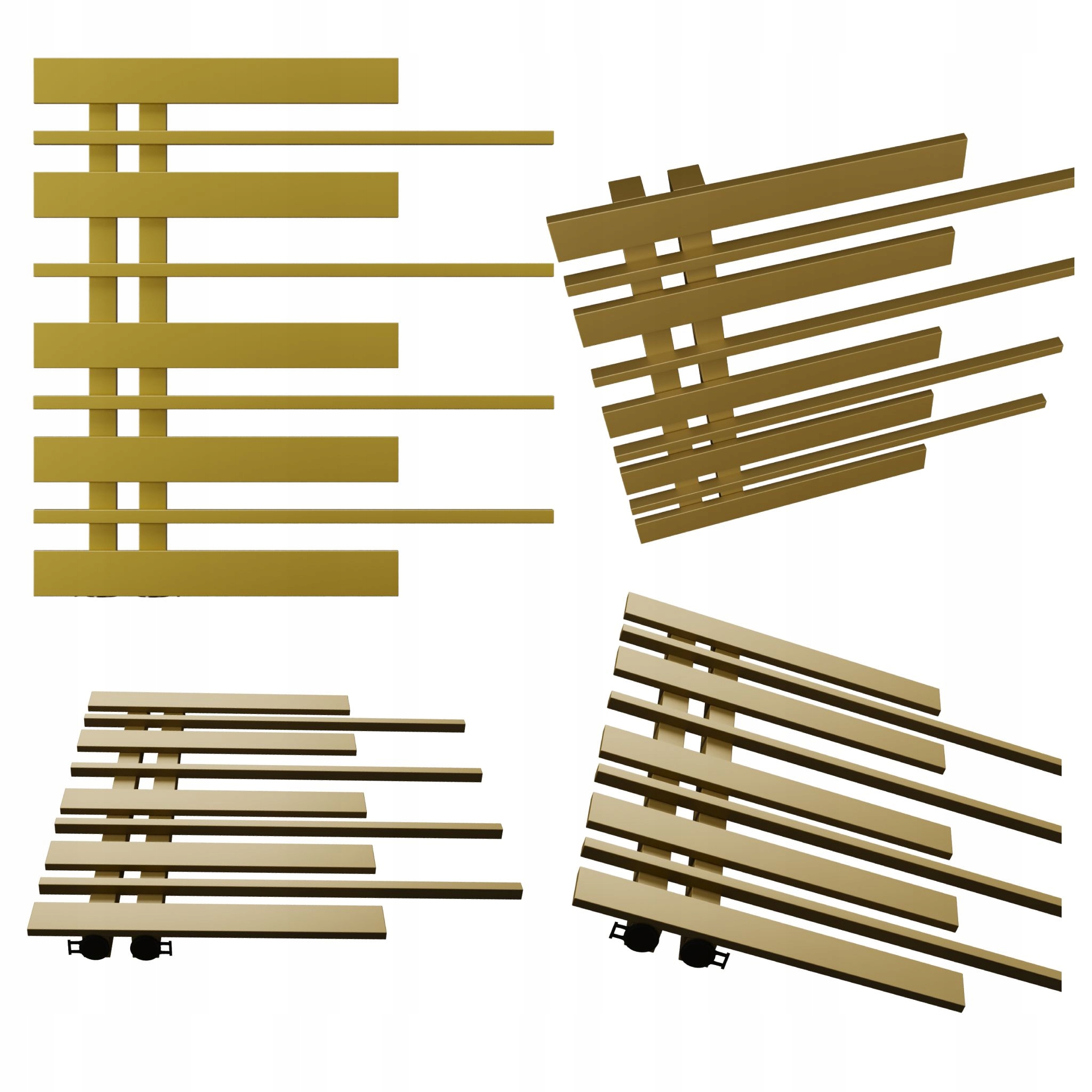 Koupelnový radiátor Pianino 585x570 Antik Světlý Levý