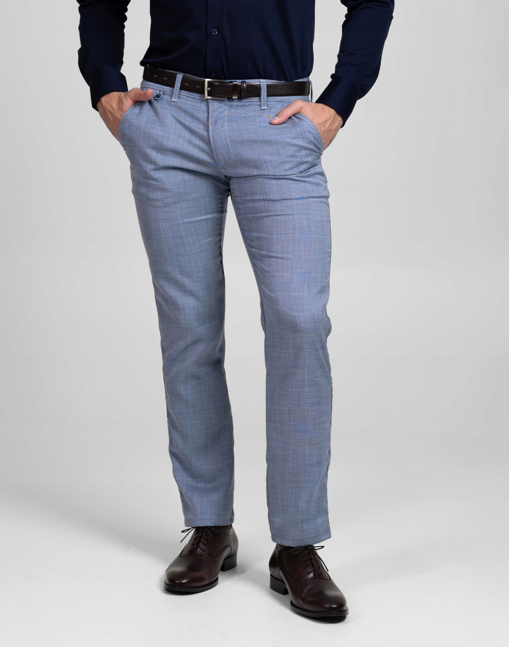 Světle modré pánské kalhoty W36 L32