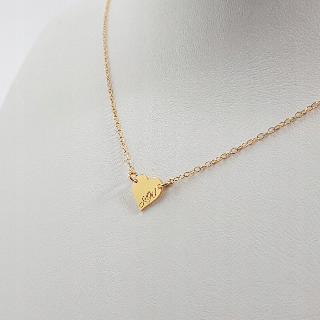 

Złote serce serduszko naszyjnik celebrytka Grawer