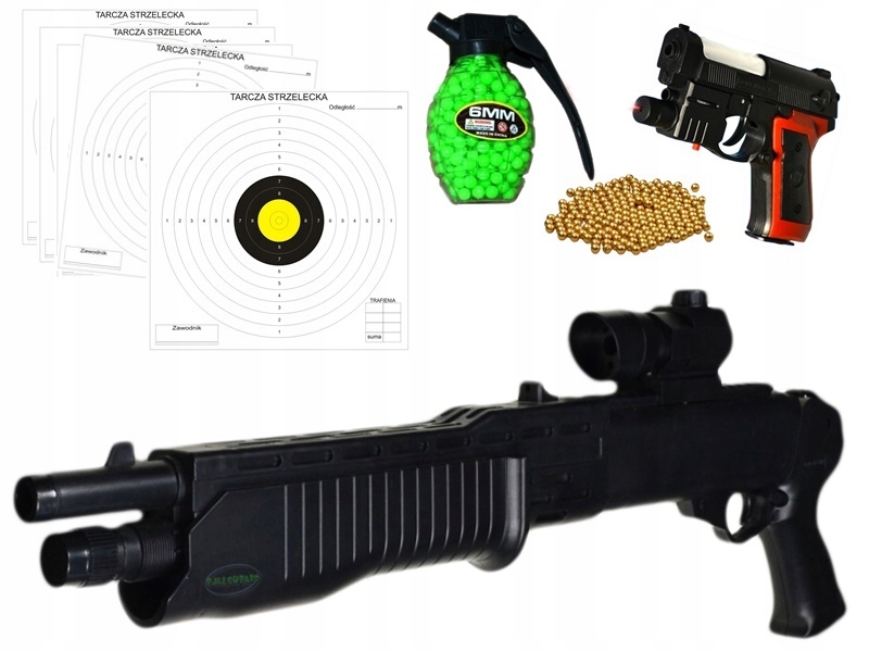 гвинтівка пістолет дробовик + пістолет A. 238 + кульки