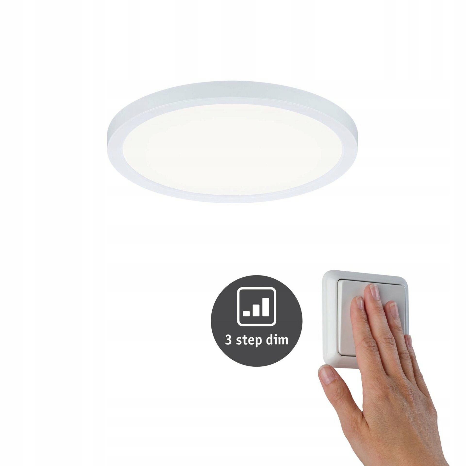 Paulmann Led vstavané svietidlo Areo 13W 4000K 175mm IP44 stmievateľné biela